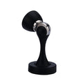 Solid Mental Magnetic Door Stop, Wall Mounted, Black - color: Black
