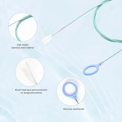 Car Sunroof Drain Cleaning Tool,78 Inch Extra Long Drain Cleaning Brush Flexible Drain Cleaning Tool for Car,Car Sunroof Drain Hole Cleaner for Drains, Sewers, Windshields