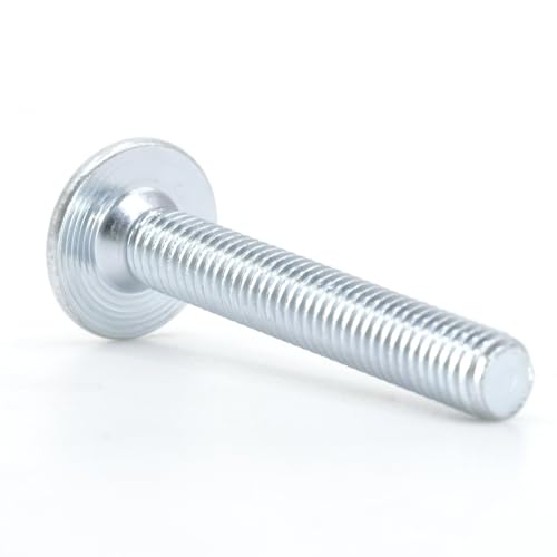ReplacementScrews M6 x 50 Joint Connector Bolts (50mm Length, 1mm Pitch) | Fine Threaded M6, JCB Furniture Assembly Screws, Flat Head, Blunt Tip, 4mm Hex (Allen) Drive, Zinc Plated Steel, Pack of 5