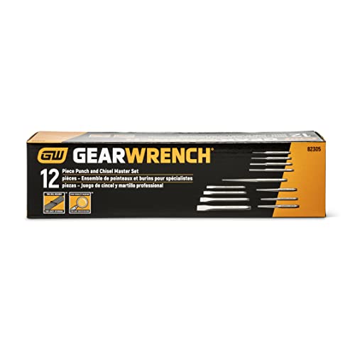 GEARWRENCH 12 Piece Punch and Chisel Chrome Set | 82305 - style: 12-piece kit
