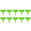 HARFINGTON 10pcs Putty Scraper 8" Width 4mm Thin Flexible Plastic Putty Knives for Taping Drywall Spreading Painting Wall Scratching - color: Green, size: 8"