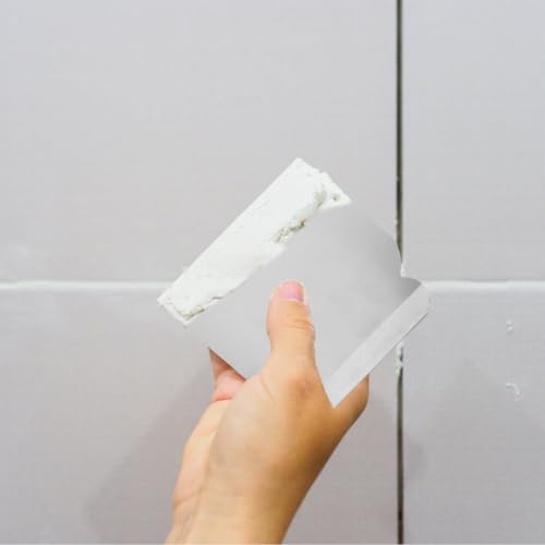 4 Piece Putty Knife Scraper Set Stainless Steel Drywall Knife Set for Spackle Applying Wallpaper Removal Paint Spreading Plasterboard Repair and Wall Decoration