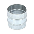 PATIKIL 4 Inch Duct Connector Coupling, Galvanized Steel Straight Dryer Vent Coupler Flexible Ducting Collar Connector Round Crimped Ventilation Duct Extension for HVAC System Pipe - size: 4 Inch