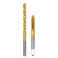 1/4"-20 UNC Tap and #7 Drill Bit Kit for Metal, M2 HSS Drill and Tap Set - size: 1/4"-20 Tap, #7 Drill