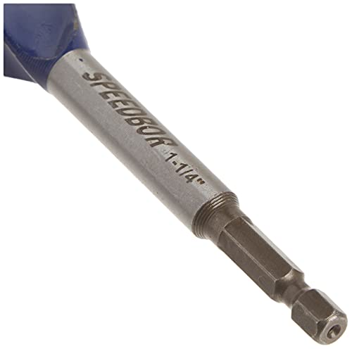 IRWIN SPEEDBOR Tri Flute Wood Drill Bit 1-1/4" X 6"(3041009) - size: Pack of 1, style: 1-1/4-Inch Bit