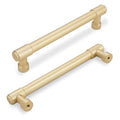 10 Pack 6-1/4 Inch(160mm) Kitchen Cabinet Handles Brushed Gold Cabinet Pulls Alloy Drawer Pulls Solid Cabinet Hardware - color: Brushed Gold, size: 6-1/4'' Hole Center(160mm)