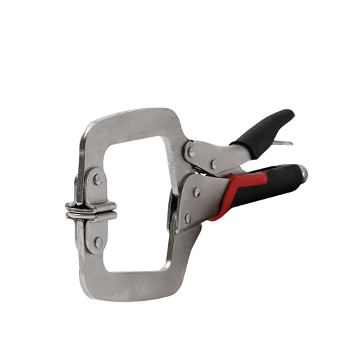 Xiao & Dao Pro 3PCS 6 Inch 8 Inch 11 Inch C Clamp Locking Pliers, Heavy Duty Welding C Clamp Pliers with Swivel Pads, Vise Grip Locking Pliers Face Clamps for Woodworking, Welding, Building
