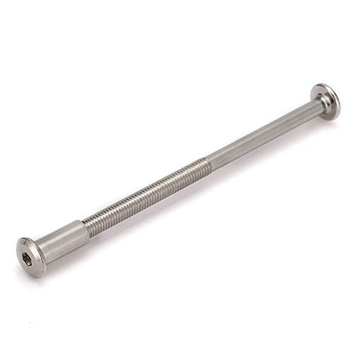 10pcs M6 Furniture Joint Connector Bolt & Cap Nut Kit 90MM - size: 90mm (10pcs)