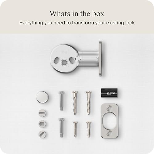 Level Bolt Smart Deadbolt - Make Your Lock Smart Without Changing Keys or Hardware - Matter-Over-Thread - Keyless & Remote Access via Apple, Alexa, Google Home, SmartThings