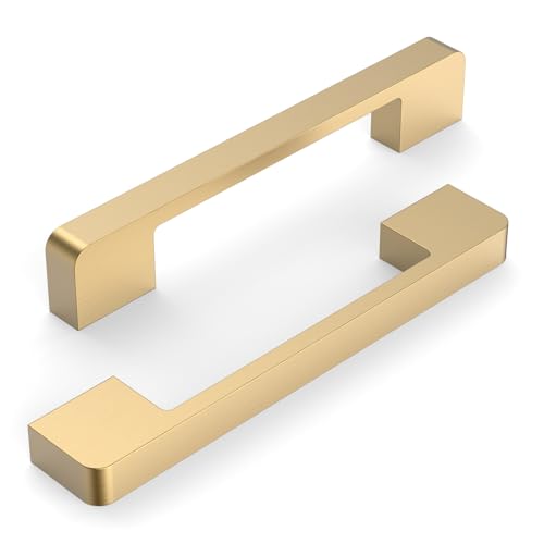 10 Pack 5 Inch Champagne Bronze Cabinet Pulls, Kitchen Hardware - color: Champagne Bronze, size: 5"/128MM Hole Center