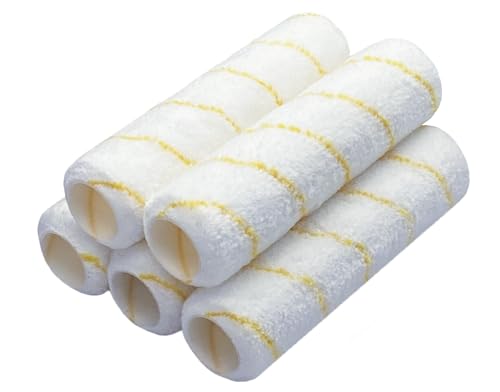 5 PCS Paint Roller Covers 9 Inch 1/2" Nap Microfiber - size: 5 PCS, 9"
