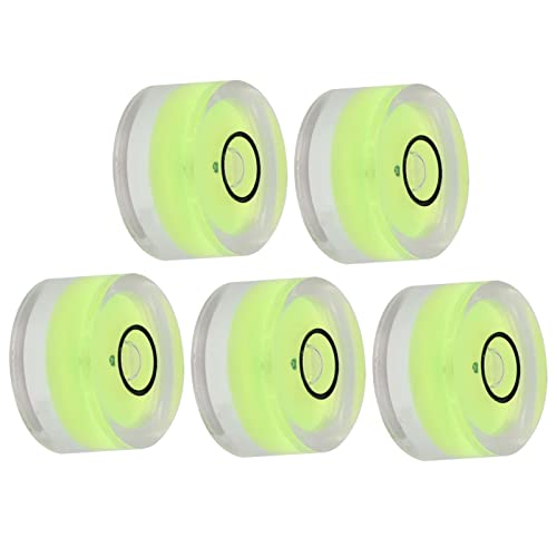 5-Pack Mini Spirit Level 15x8mm Bubble Tool for Camera Tripod Turntable Calibration Photography