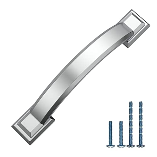 10 Pack 3 inch Cabinet Pulls Polished Chrome Cabinet Handles Drawer Pulls for Kitchen Cabinet Cupboard - color: Polished Chrome, size: 3 inch（76mm）, style: 10 Pack