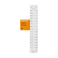 Fiskars 3" x 18" Acrylic Sewing & Quilting Ruler with Gridlines, Clear - size: 3" x 18"