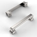 Amerdeco 10 Pack Brushed Satin Nickel Cabinet Pulls 3-3/4 Inch(96mm) Hole Center Cabinet Hardware Kitchen Cabinet Handles for Bathroom Drawer Pulls Dresser Pulls ZH0001 | Cabient Hardware Kitchen Cabinet Handles for Bathroom Drawer Pulls Dresser Pulls ZH0