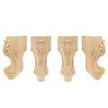 6" Height Unfinished Solid Wood Furniture Leg Replacement for Sofa