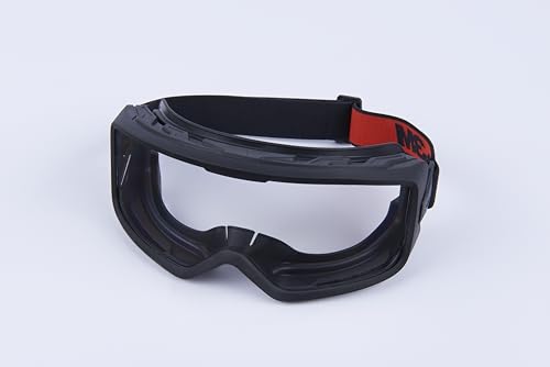 3M GoggleGear Eye Protective Goggle 3000 Series, Clear Scotchgard Anti-Fog/Anti-Scratch Lens, Premium Cloth Strap, TPV Shroud, 1 Pair, GG3301-SGAF, ANSI Z87.1, CSA Z94.3, D3 D4 Rating - style: Premium Cloth Strap/Tpv Shroud