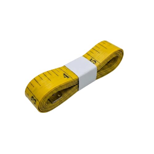 Measuring Tape for Body Measurements, Soft Tape Measure Double Scale, Has 150 Centimetre Scale on Reverse and Front 60 Inch - color: Yellow