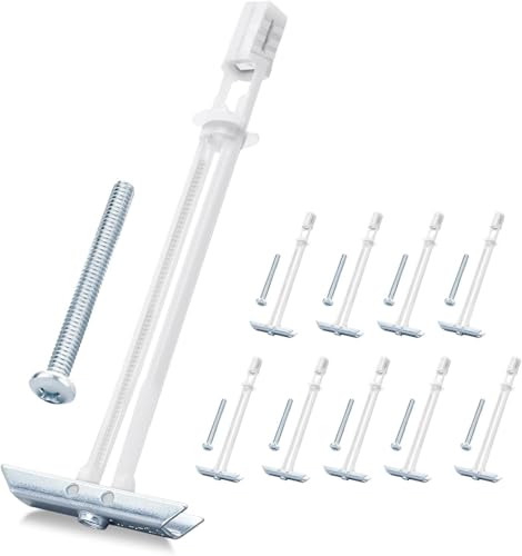 10 Pack Drywall Anchor with Included Bolts for 3/16"-24 - size: 3/16"-24：Pack of 10