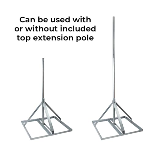 Bolton Adjustable Roof Tripod Mount, 36 in Pole, 9° Tilt, Black - style: Tripod Sled Mount