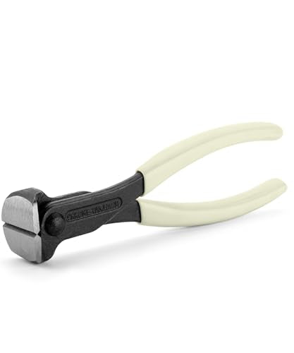Bates- Nail Puller, 7 Inch, Creamy Beige, Nail Remover Tool, Cutting Pliers, Carpenter Tools, Staple Puller, End Cutting Pliers - color: Creamy Beige, size: 7", 1 Pack