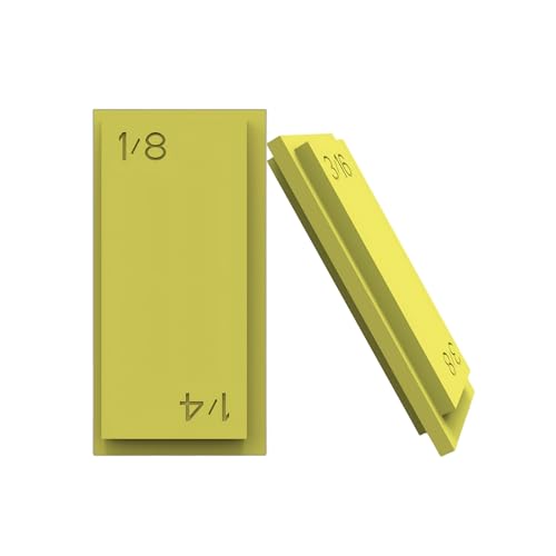 4-in-1 Trim Reveal Tool - 1/8", 3/16", 1/4", 3/8" Carpentry Tools for Marking Gauge Door Carpentry & Woodworking Accessories for Accurate Jamb Marking(Yellow) - size: 4in1 yellow