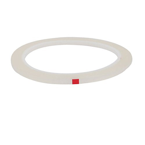 uxcell 2 Pcs 4mm Width 164Ft Long Single-Side Adhesive Electrical Insulated Tape Clear