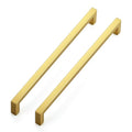 Ravinte Gold Cabinet Handles Solid Cabinet Pulls, 7-1/2 Inch CC, 10 Pack - color: Gold, size: Flat Black 7-1/2'' Hole Center