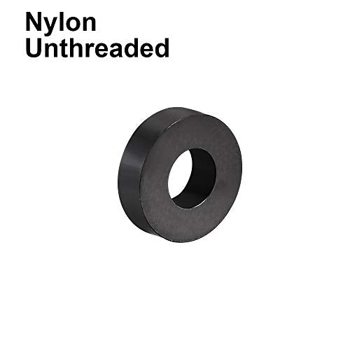 uxcell Nylon Round Spacer Washer 3.2mm ID 7mm OD 2mm Height for M3 Screws Black 100Pcs - size: 3.2mmx7mmx2mm