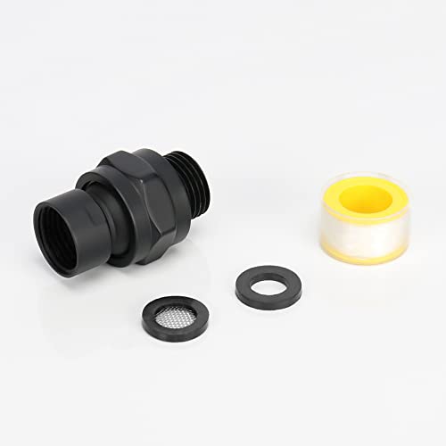 NearMoon Shower Head Swivel Ball Adapter - Solid Brass Shower Connector Ball Joint Adjustable Universal Shower Arm Extension Component (Matte Black) - color: Matte Black