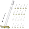 Drywall Anchor with Included Bolts, Heavy Duty Hollow Wall Anchors for TV Mounting Kit, Stainless Steel Hollow Wall Anchors (3/16”-24: Pack of 20) - size: 3/16”-24: Pack of 20