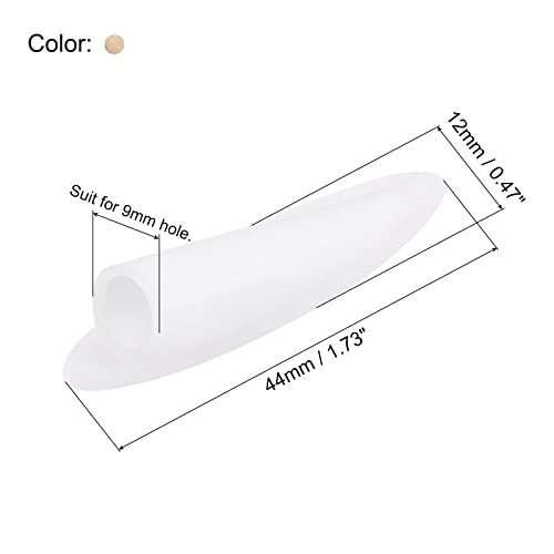 MECCANIXITY 9mm Plastic Pocket Hole Plugs,Wood Plugs for Pocket Hole Jig Working Tool Accessories,Wood Color Pack of 100