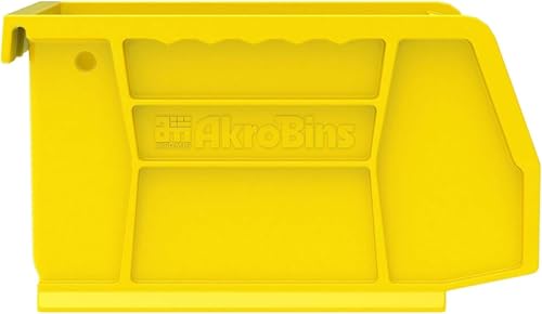Akro-Mils 30210 AkroBins Plastic Storage Bins, 5"x4"x3", Yellow, 24-Pack - color: Yellow