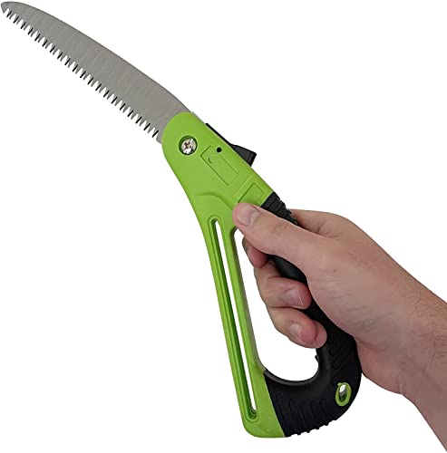 GARDEN GURU Folding Pruner Saw with Ergonomic Handle & Safety Lock – Non Slip – Rust Resistant Hardened Steel – Professional Grade Sawtooth Blade – for Pruning Trimming Camping Clearing (4 Pack) - size: 4 Pack