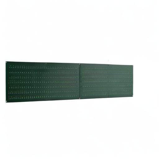 Wall Control Pegboard Rack Horizontal Metal Pegboard Garage Tool Storage Pack - Two 32-Inch Wide x 16-Inch Tall Easy To Install Peg Boards (Green) - color: Green