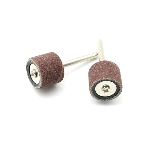 TEMO 100p 1/2" Grit 240 Fine Sand Drum w 2p Mandrel for Dremel Rotary Tool - size: 1/2" #240