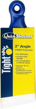 Bestt Liebco 690289500 QS 2" Short Rubber Handle Angle Brush/Roller/Applicator, White, (Pack of 12) - size: 2 inches (Pack of 12)