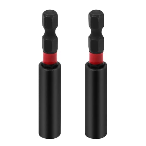 Impact Duty Srewdriver Drill Driver Strong Magnetic Bit Holders 1/4 Inch Hex Shank with Storage Box(2-Pack)