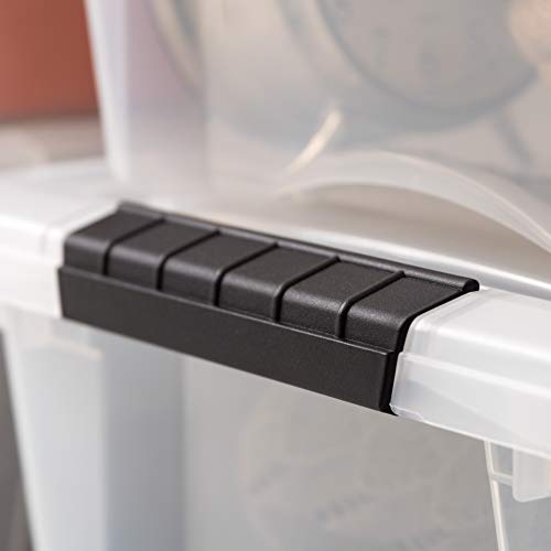 IRIS USA 6-Pack 19 Quart Storage Bins with Lids, Clear - color: Clear, size: 19 Qt, style: 6 Pack