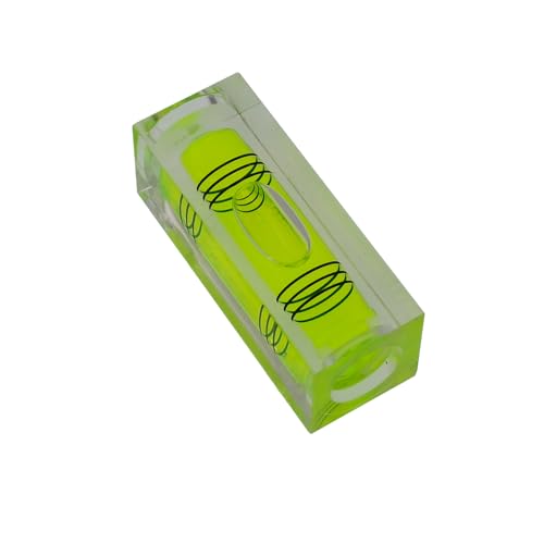 High precision mini level bubble, double line small bubble, three line flat ball, household level ruler can be turned 180 degrees (Non-magnetic, 44 * 15 * 15mm（4PCS)) - size: 44*15*15mm（4PCS)