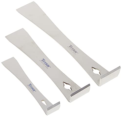 Titan 17007 3-Piece Stainless Steel Pry Bar Scraper Set - size: 3 Piece Set