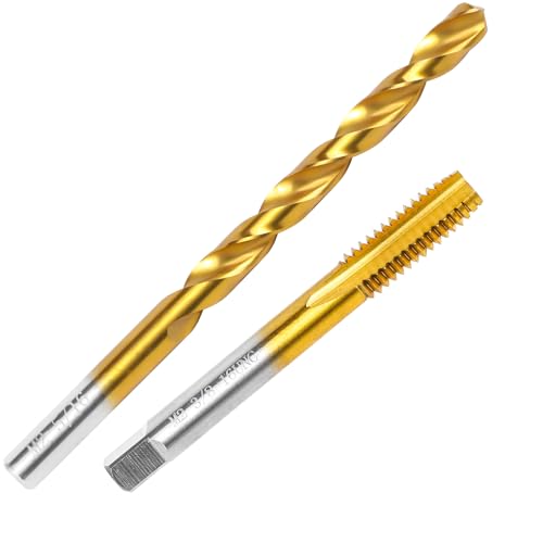 3/8"-16 UNC Tap and 5/16" Drill Bit Set,M2 HSS Threading Drill and Tap Set - size: 3/8"-16 UNC Tap & 5/16" Drill