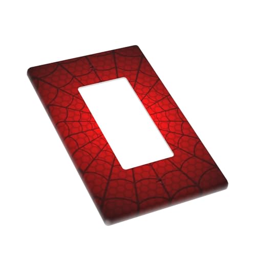 Spider Web Single Rocker Light Switch Cover Plate - color: Spider Web, size: Single Rocker