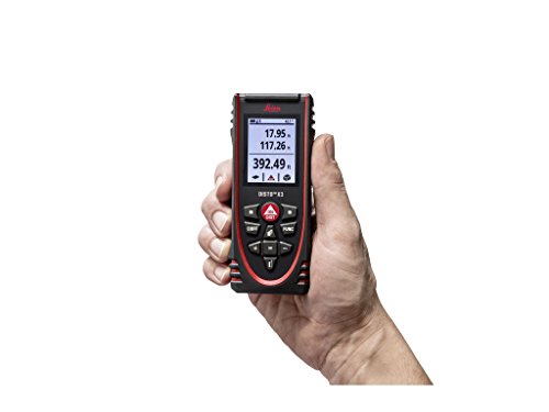 Leica Disto X3 - Range 500ft, Bluetooth, Smart Horizontal, Add/Subtract, Volume, IP67 Dust, Water, Shock Protection, Intelligent end-piece, Rotaing Display, Hand Loop, Pouch.