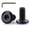 M4-0.7 x 10mm (100 pcs) Black Hex Socket Head Cap Screws, 304 Stainless Steel 18/8, Furniture Bolts, Connector Screws for Furniture, Black Oxide Finish, Full Thread, Hex Spanner Wrench Included - size: M4-0.7 x 10mm