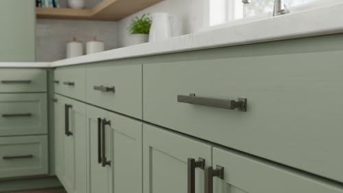 Alzassbg Brushed Black Nickel Cabinet Pulls and Handles 10 Pack, AL3061BBN - color: Brushed Black Nickel, size: 5" Hole Center