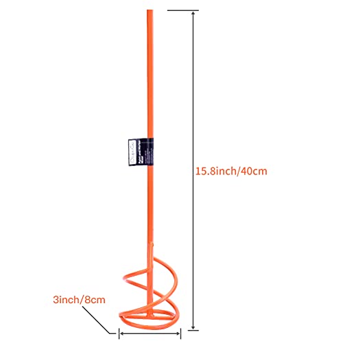Paint & Mortar Mixer, 16" L, 3" Dia (Orange#03) - color: Orange#03