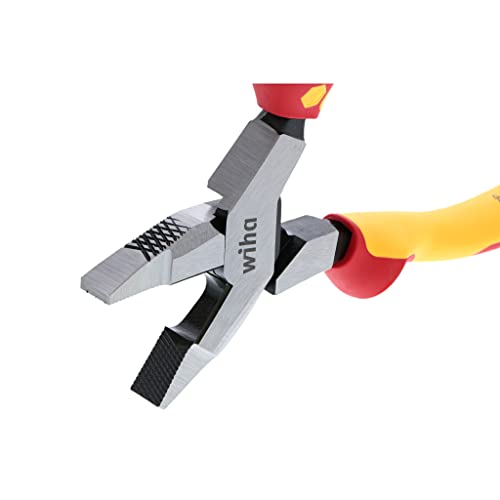 Wiha 32968 3 Piece Insulated Industrial Grip Pliers and Cutters Set
