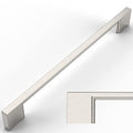 Amerdeco 10 Pack Brushed Satin Nickel Cabinet Pulls 10" - color: Brushed Satin Nickel, size: 10" hole center