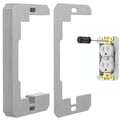 10 Pcs Wall Plate Spacer,Spacers for Electrical Outlets, Metal Flush Fit Device Leveling Plates for Electrical Outlet Repair, Fix Loose Outlets and Electrical Boxes - style: 10PCS